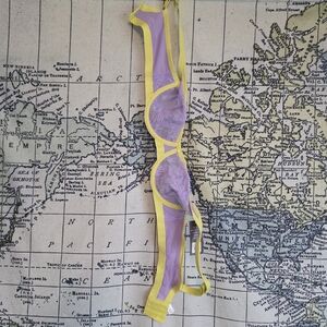 Cacique Yellow and Purple Bra